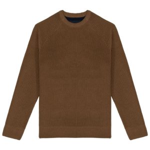 Jersey de punto perlado tofe de tejido sostenible