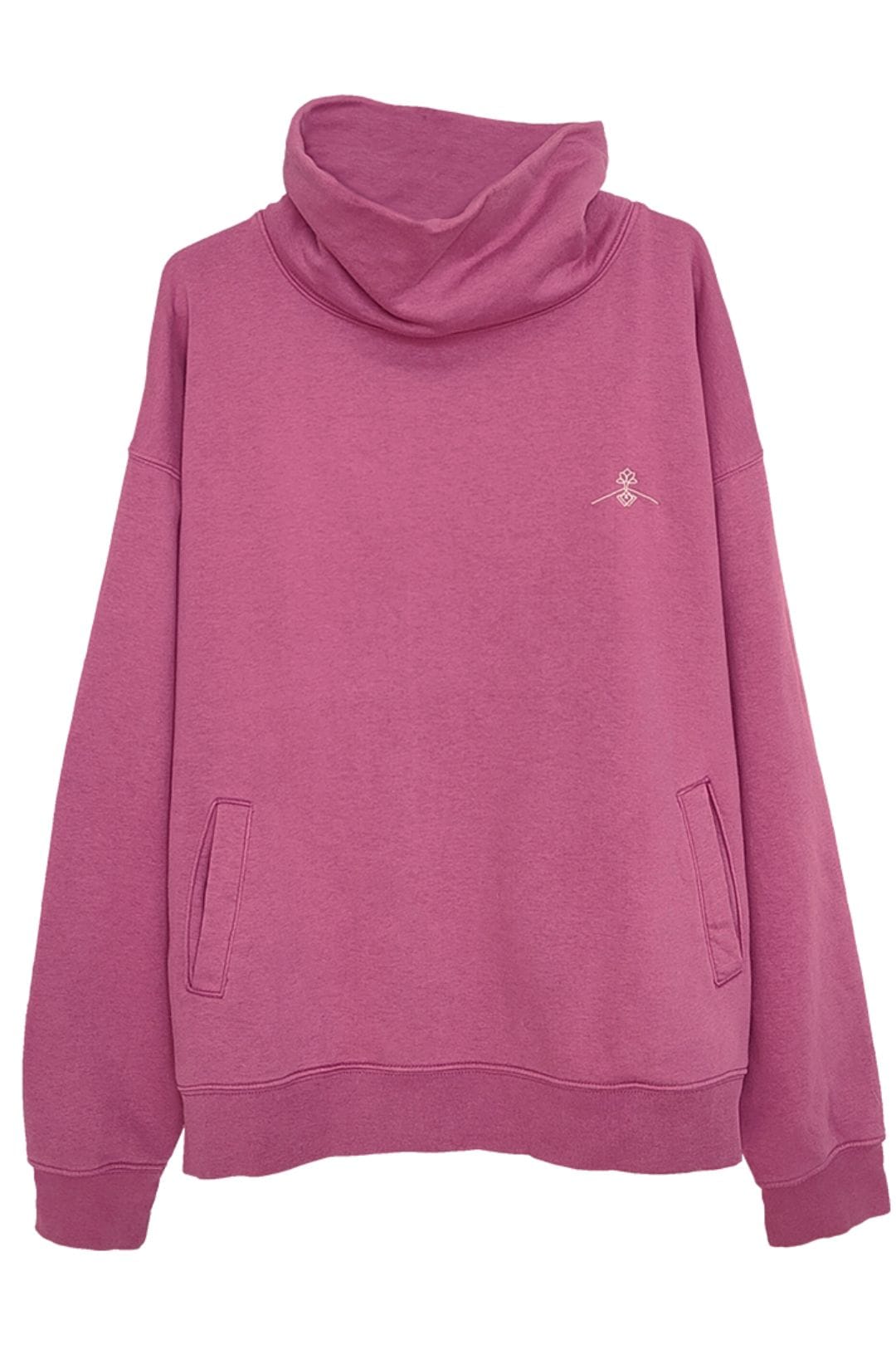 Sudadera orgánica cuello chimenea oversize - Imagen 4