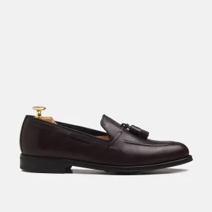 Zapato vestir borlas burdeos mate