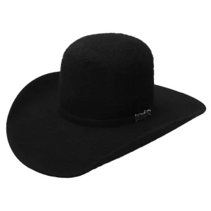 Texana 10X Open Crown Grizzly Negra para Hombre