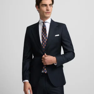 Americana suit ojo de perdiz navy