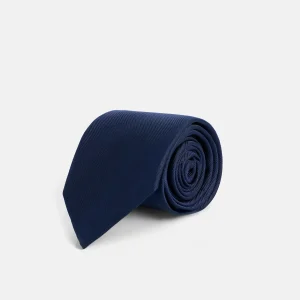 Corbata maxilogo azul marino