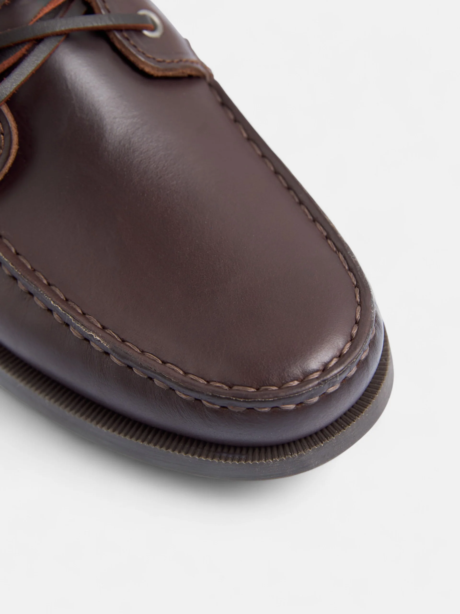 Zapato nautico piel fino marron oscuro - Imagen 6