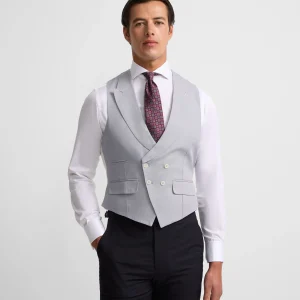 Chaleco chaque tailoring azul medio