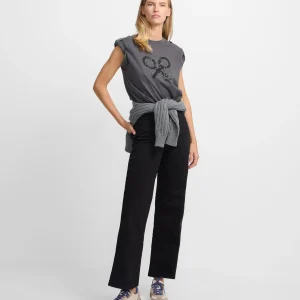 Pantalon culotte negro