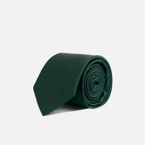 Corbata silbon lisa verde