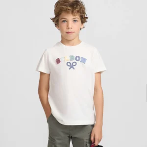 Camiseta kids raqueta media multicolor