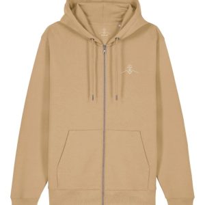 Sudadera algodón orgánico cremallera