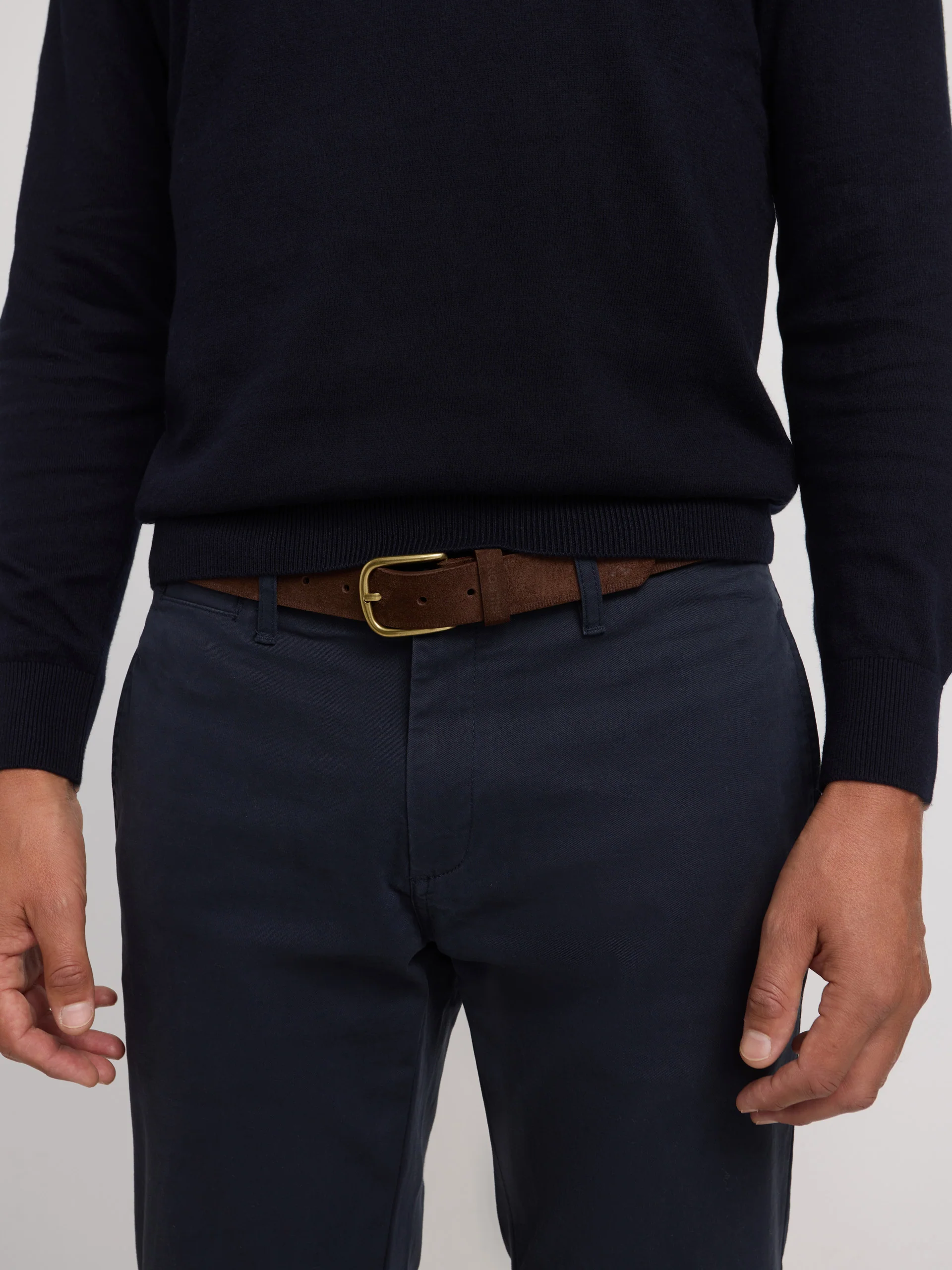 Pantalon chino casual azul marino - Imagen 3