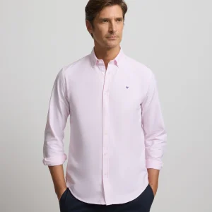 Camisa sport oxford raqueta rosa