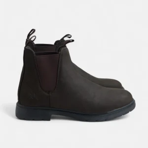 Bota media serraje marron