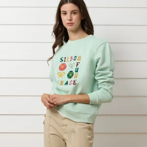 Sudadera woman fun and peace verde