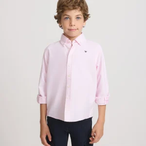 Camisa sport kids oxford raqueta rosa