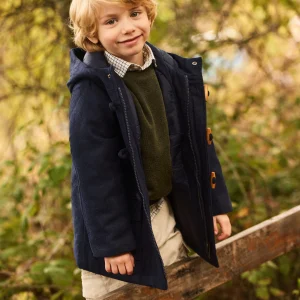Abrigo kids clasico azul marino