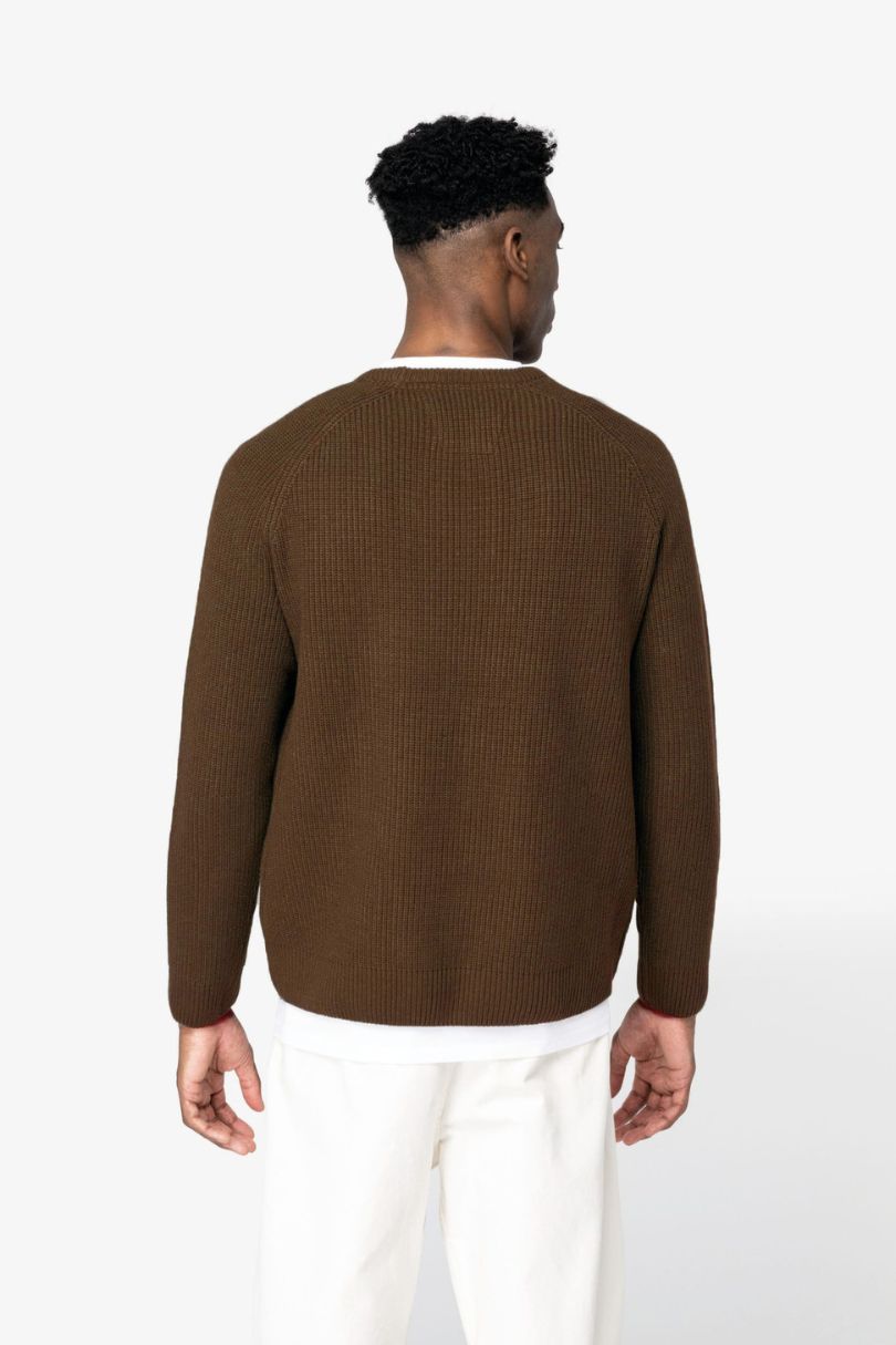 Jersey de punto perlado tofe de tejido sostenible - Imagen 6