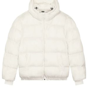 Anorak acolchado reciclado con capucha