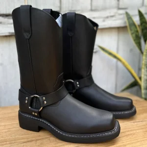 BA-122 Negro - Botas de Motociclista para Hombre