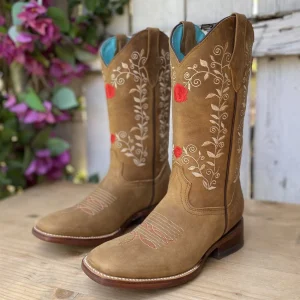 BS-815 Tan - Botas Vaqueras para Mujer