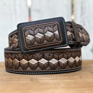 Cinturón Vaquero "Hexagono" - Cinturones Vaqueros para Hombre