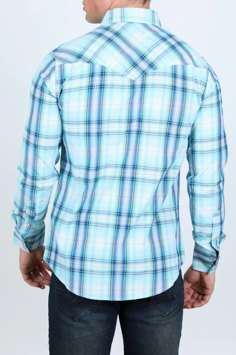 Camisa de Cuadros MC-200-46 - Camisas Vaqueras de Manga Larga para Hombre - Imagen 3