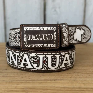 Cinturon Navajeado Personalizado de Guanajuato - Cinturones Vaqueros Navajeados