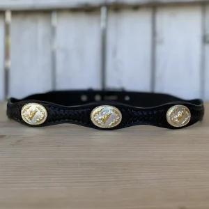 Cinturón Vaquero con Conchos Negro - Cinturones Vaqueros