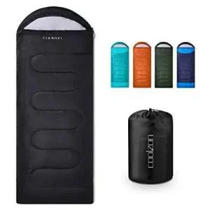 Coolzon Saco de Dormir Adulto Impermeable Ultraligero, Saco de Dormir para Acampar Senderismo, Viaje al Aire Libre.