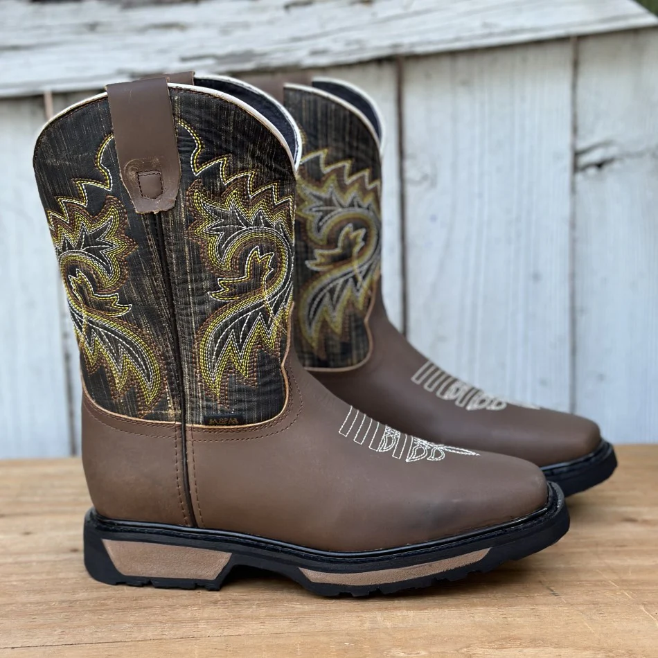 DA-510 Ocre - Botas Vaqueras con Suela de Goma para Hombre - Imagen 5