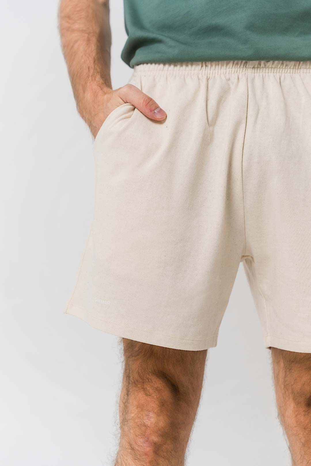 Pantalón corto suelto algodón orgánico - Imagen 3