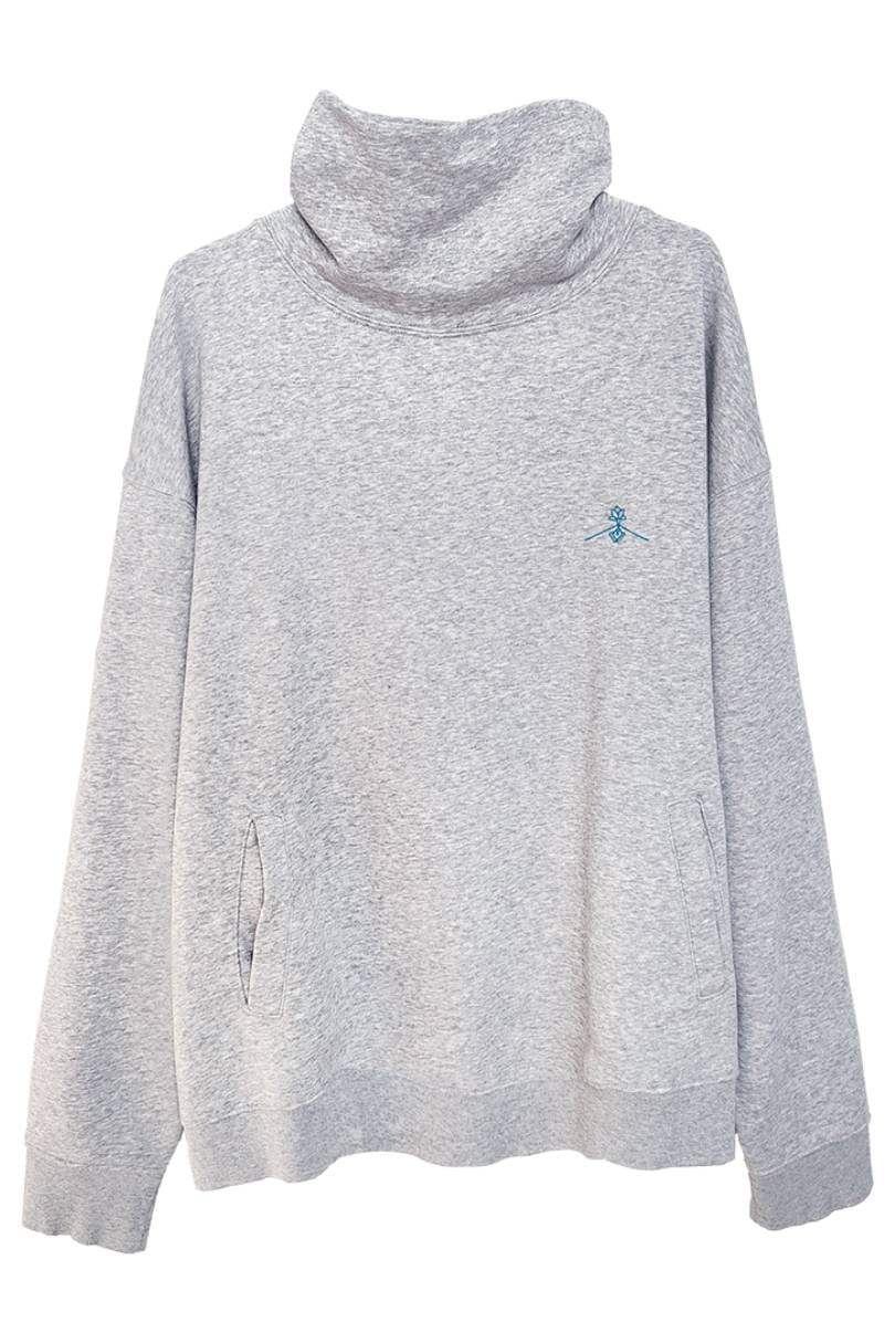 Sudadera orgánica cuello chimenea oversize - Imagen 5