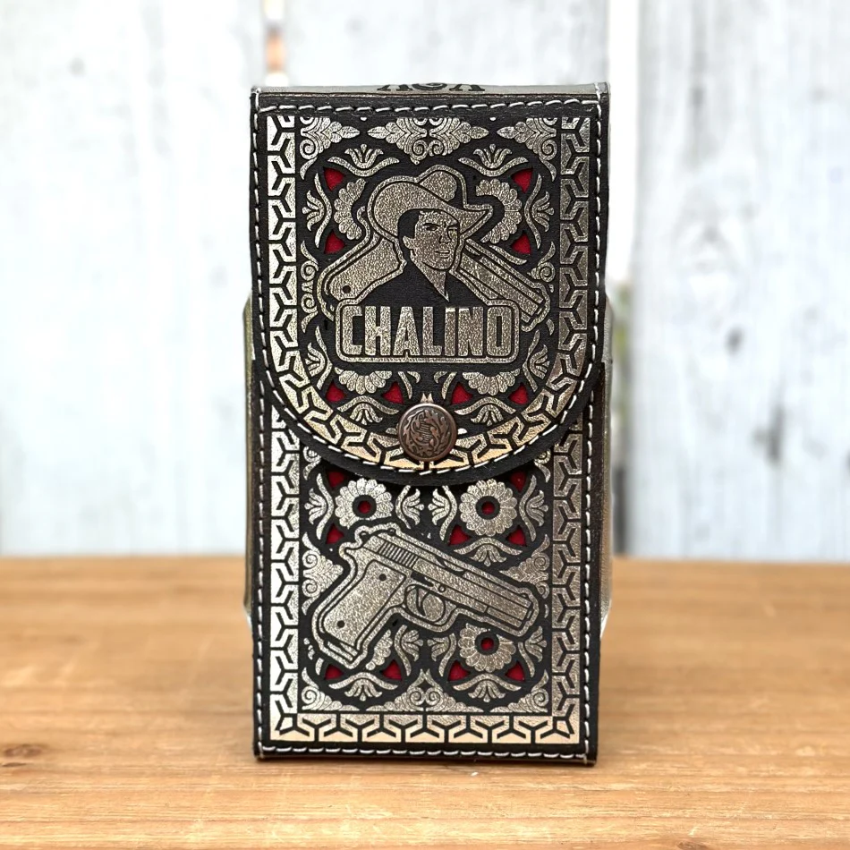Funda Cortada a Láser "Chalino" Plateada - Fundas para Telefono