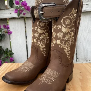 JB-1501 Cafe - Bota y Cinto Combo