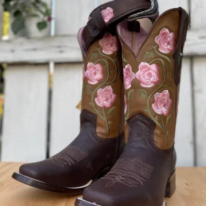 JB-1502 Cafe - Bota y Cinto Combo