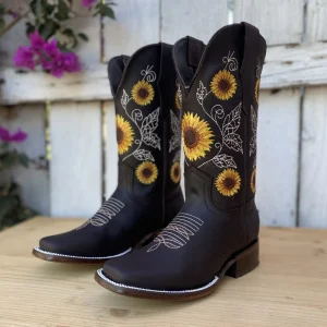 JB-1505 Chocolate - Botas Vaqueras para Mujer
