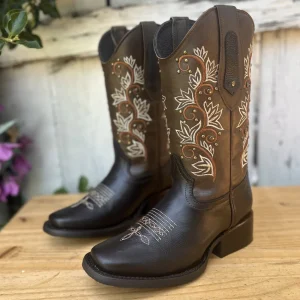 JB-1506 Cafe - Botas Vaqueras para Mujer