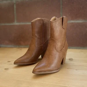 Musical Nights Tan - Botas para Mujer con Tacon