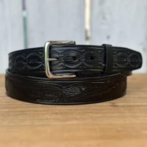 Cinturón  "Aguila" Negro - Cinturones Artesanales Mexicanos para Hombre