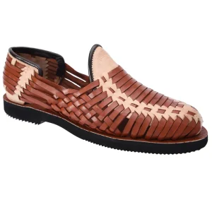 PM-31266 Shedron y Natural - Huaraches Artesanales Mexicanos para Hombres