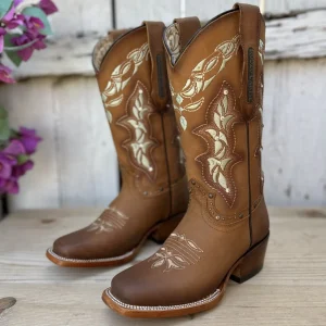 RC-Monica Tan - Botas Vaqueras para Mujer
