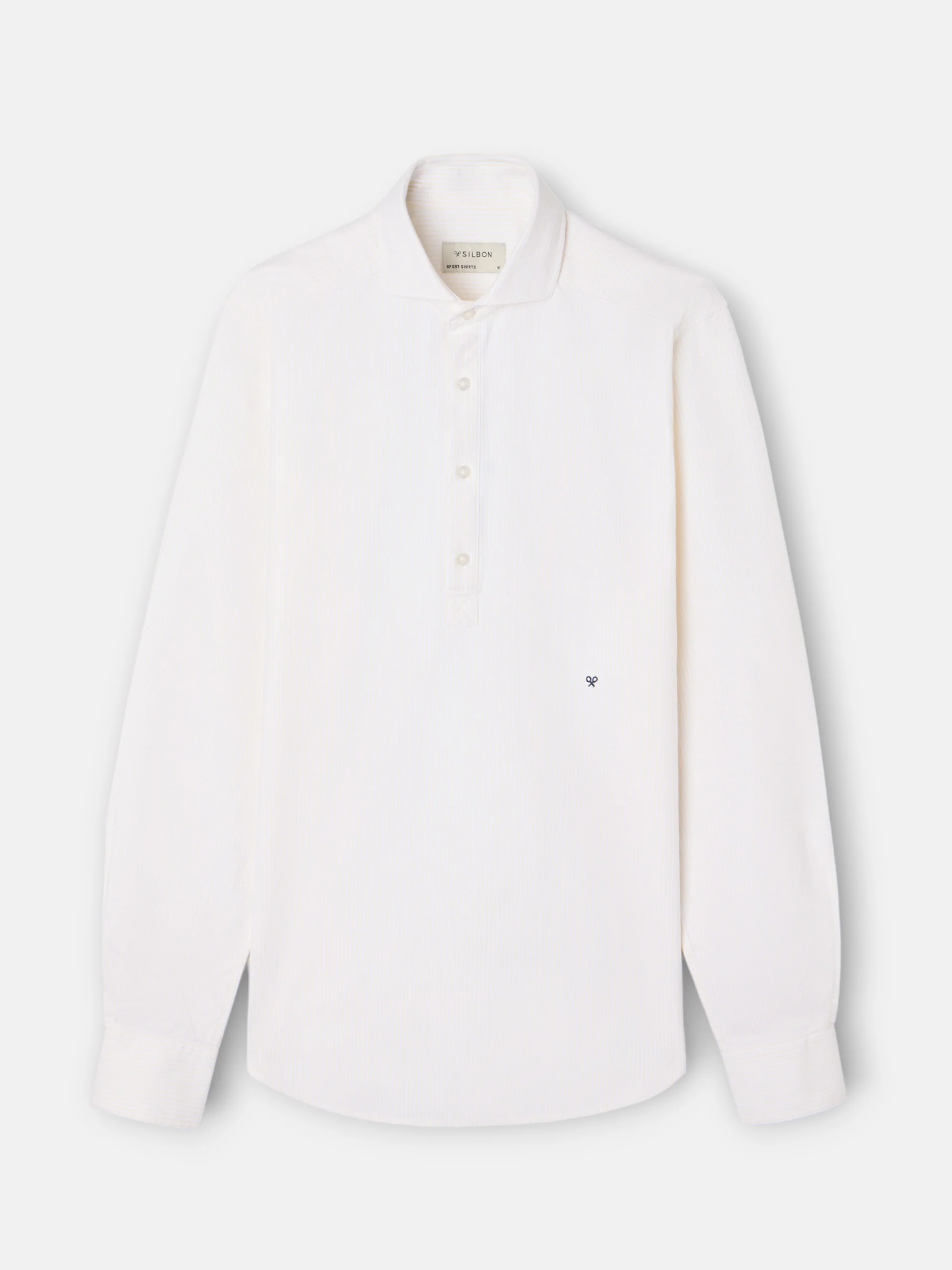 Polera sport oxford rayas amarillas - Imagen 6