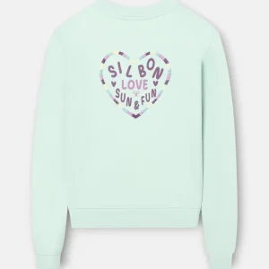 Sudadera woman corazon love verde