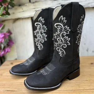 SB-420 Negro - Botas Vaqueras para Mujer