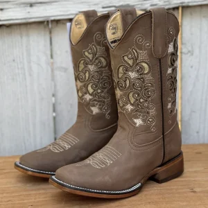 SB-Casandra Camel - Botas Vaqueras para Mujer
