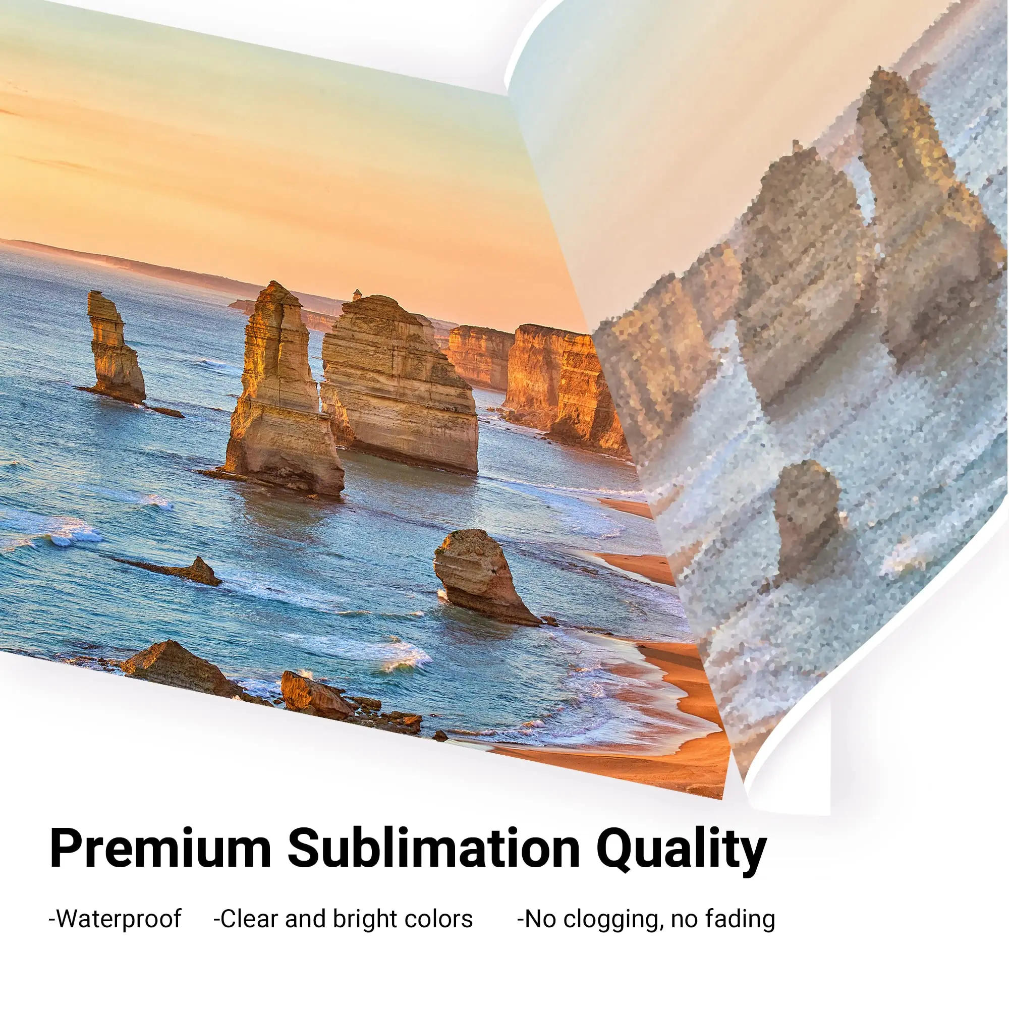 akaca Tinta de Sublimación (4 x 127 ml) Transferencia de Prensa de Calor en Camiseta, Taza, Cajas del Teléfono, etc., Compatibles con Epson EcoTank Supertank Impresoras ET-2760 ET-2800 ET-2803 ET-2850 - Imagen 6