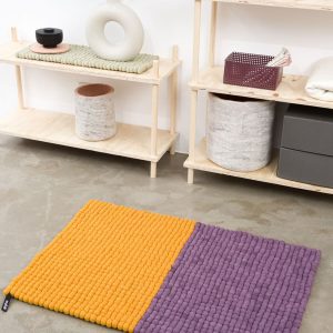 Alfombra bicolor rectangular