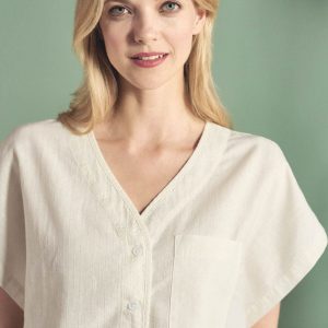 Blusa holgada de manga kimono ecológica