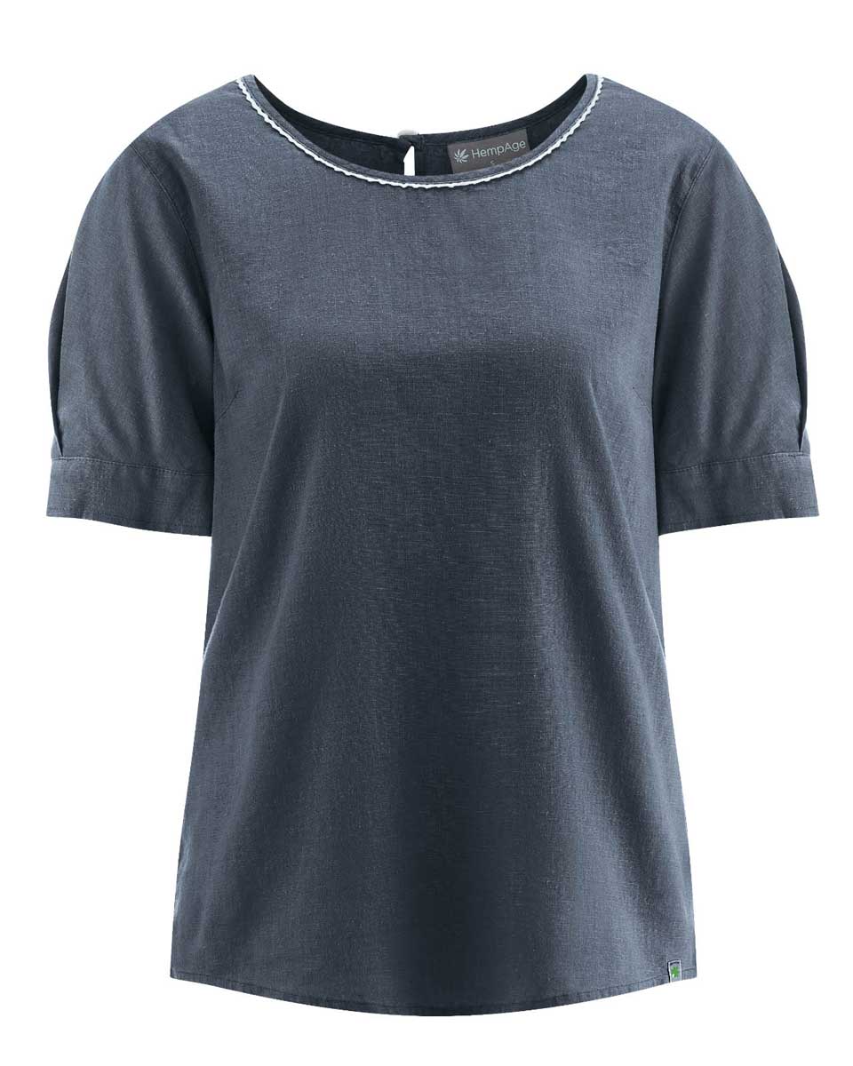 Blusa manga abullonada ecológica para mujer - Imagen 8