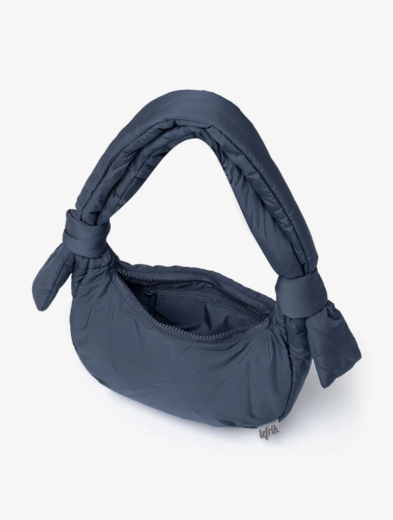 Bolso acolchado media luna de tejido reciclado - Imagen 9