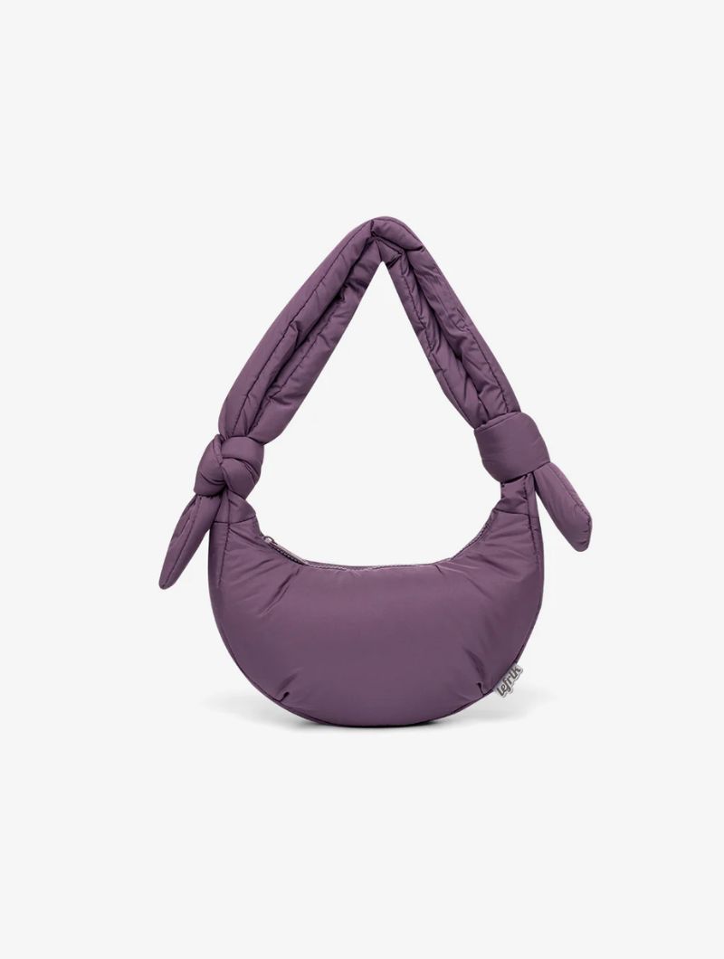 Bolso acolchado media luna de tejido reciclado - Imagen 4