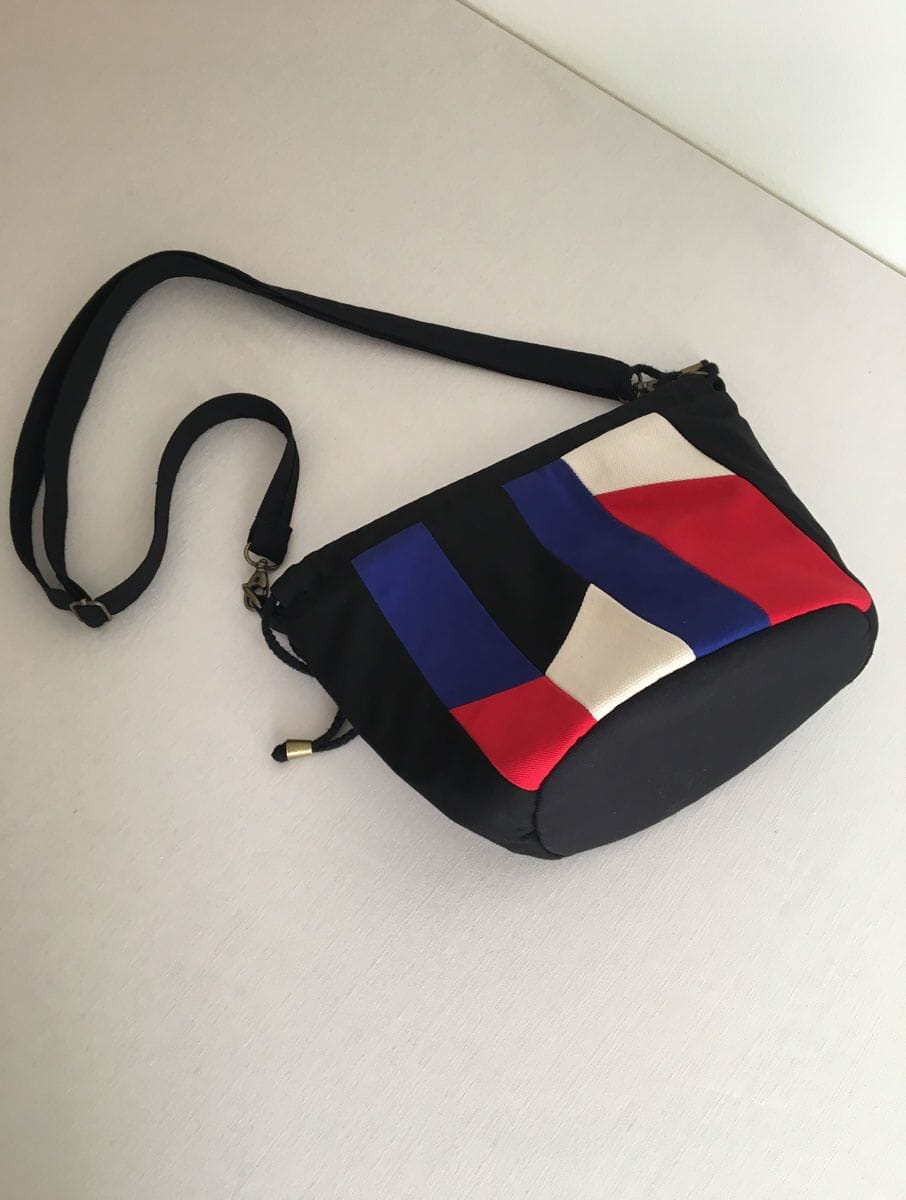 Bolso bombonera de patchwork reciclado - Imagen 9